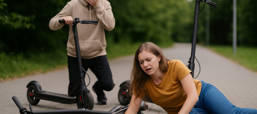 Wypadek na hulajnodze a AC i OC